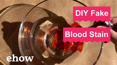 fake blood stain on clothing|make your own blood without staining.